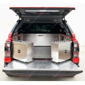 BLACKBOX aluminium Staubox  für Toyota Hilux Doppelkabinen und Extrakabinen