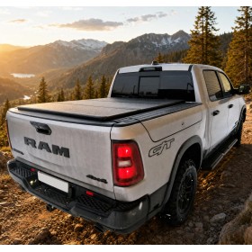 Faltbare Alu Laderaumabdeckung für Dodge Ram mit Rambox