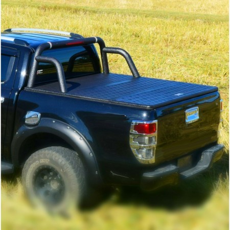 PROTECT Cover foldable aluminium cargo compartment cover with roll bar for VW Amarok double cabin