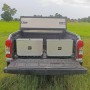 BLACKBOX schwenkbare Alu Staubox für Ford Ranger Doppelkabenen und Extrakabinen