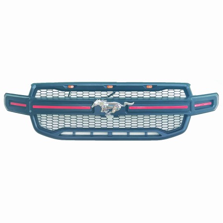 Mustang radiator grille for Ford Ranger generation year 2023+ with lighting