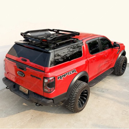 Aluminum roof rack with lighting for trucks!